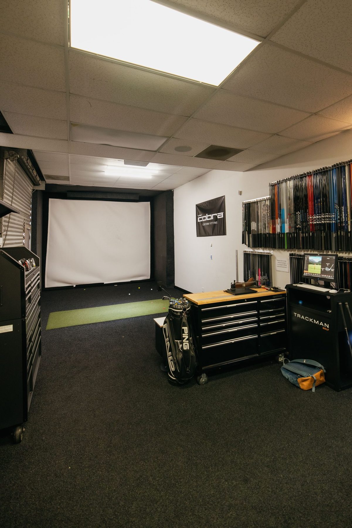 The NB2 fitting bay at No Bogeys Laguna Niguel